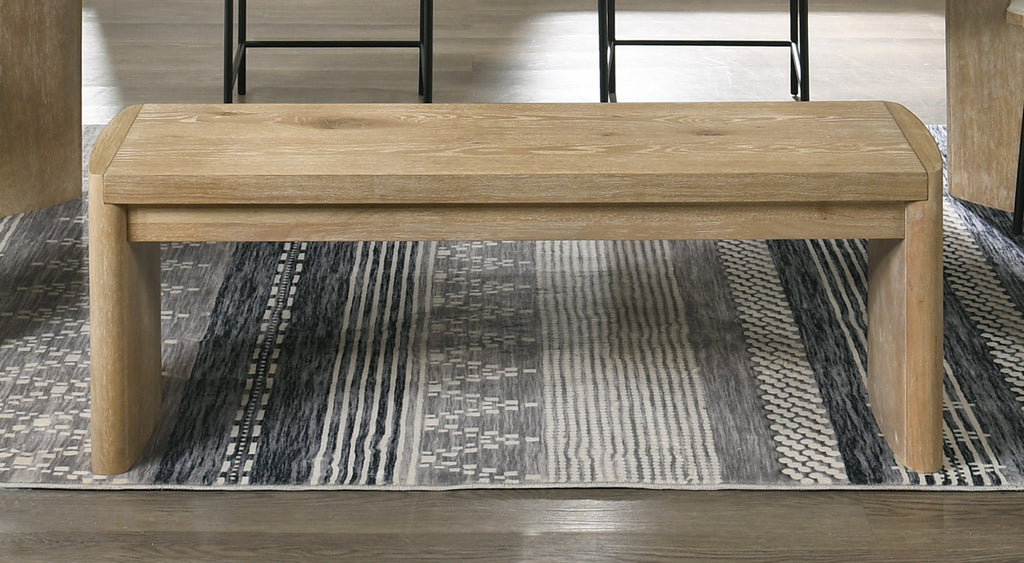 Magnus Wooden Oak Finish 50.5' Wide Dining Bench