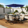 10ft Outdoor Patio Cantilever Umbrella with Stand