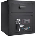Black Steel Keypad Depository Safe with Dual PIN Codes and Anti-Fishing Baffles, 0.72 Cu Ft