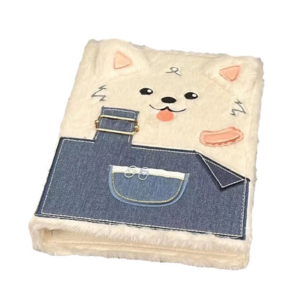 Cute Denim Plush Samoyed Puppy Album - Eloy Royal