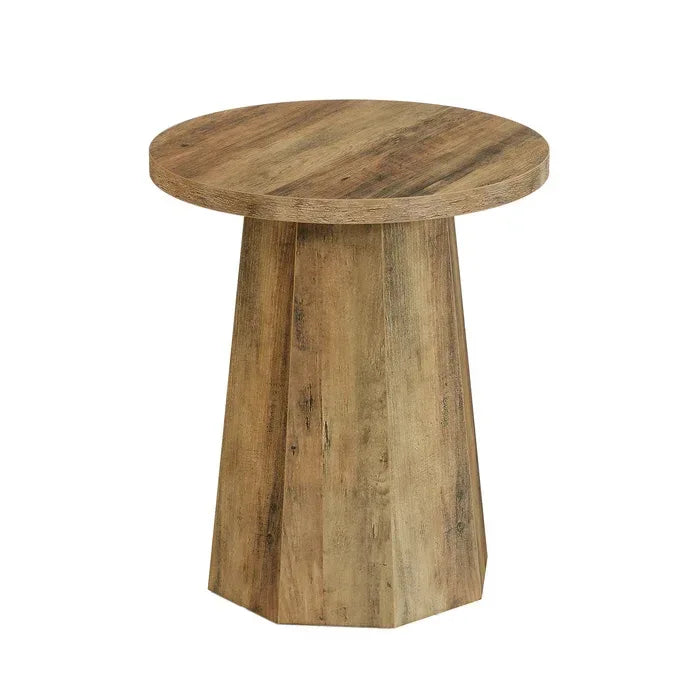 Wooden Coffee Table,Small End Table,Side Table,Round Reading Table - Eloy Royal