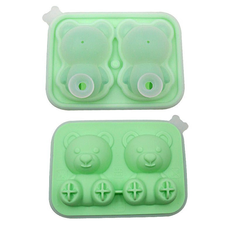 Bear Ice Cube Molded Silicone Ice Tray - Eloy Royal