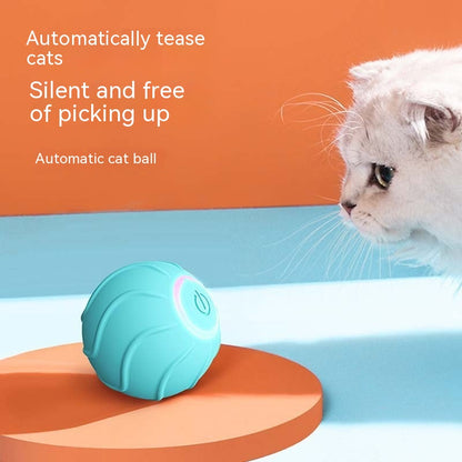 Smart Cat Toys Rolling Ball Pet Cat Owner Interactive Pets Toys Automatic Bouncing Ball USB Self Hi Teasing Kittens Jumping Ball - Eloy Royal