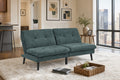Polyester Blend Easy Convert Futon with Tufted Back and Seat
