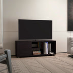 Tv Stand, 1 Door, 4 Shelves, 55' TV Capacity