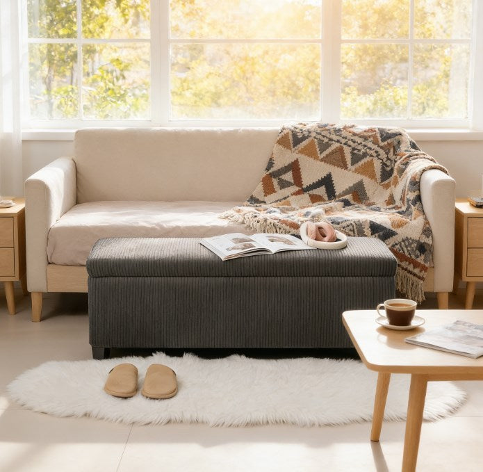 End of Bed Bench for Your Home,Ottoman Bench with Storage, Lid, Legs