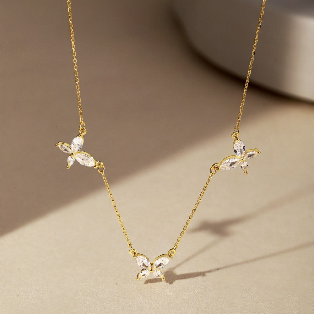 S925 Sterling Silver Butterfly Necklace