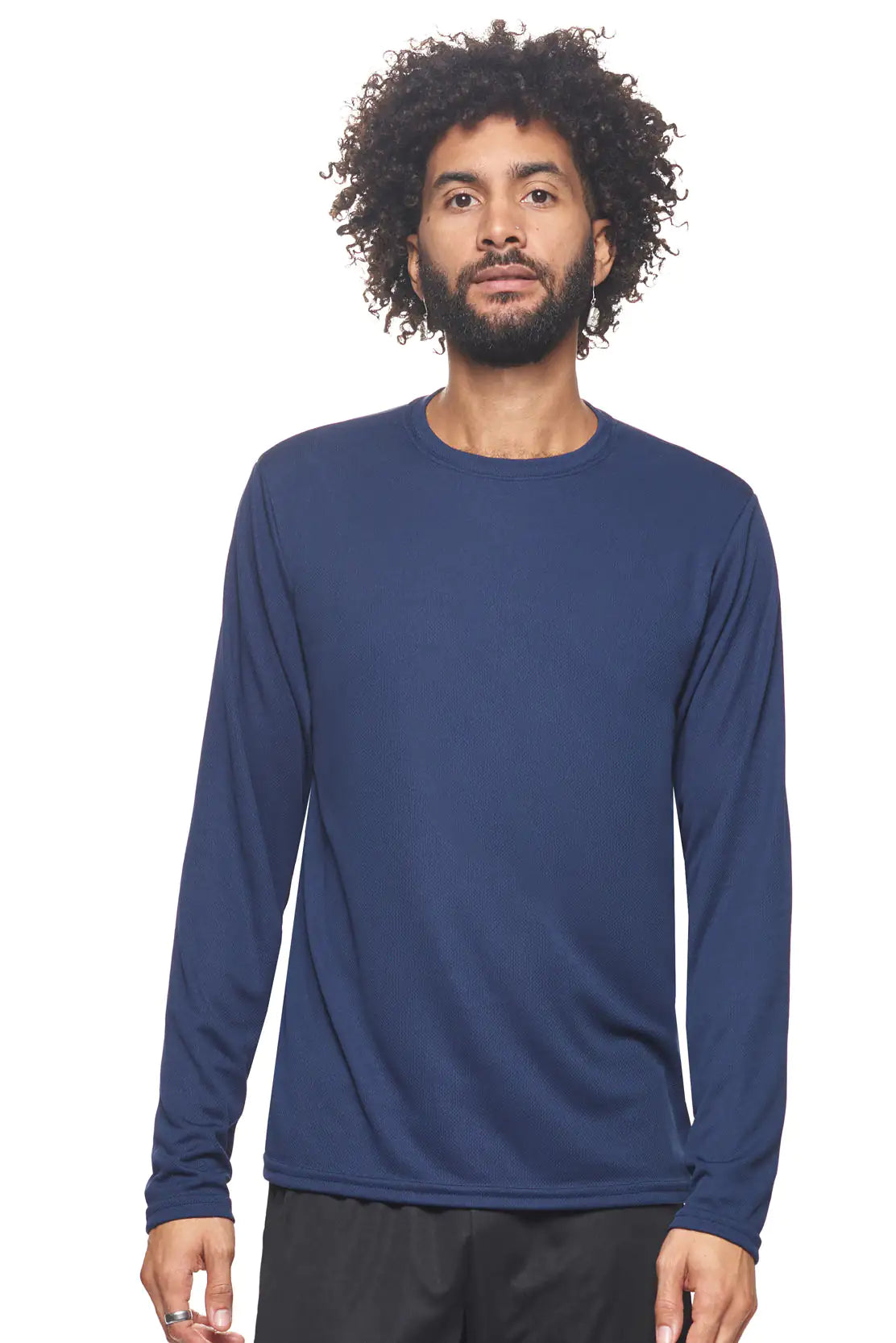 Men's Oxymesh™ Crewneck Long Sleeve Tech Tee NAVY XS