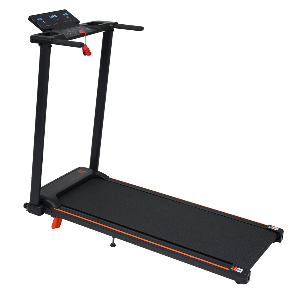 Treadmill with 8% Incline, Portable Treadmills for Home with Handle, Foldable Treadmills with 265 Lbs Capacity, 3.0HP Treadmill with 4 Adjustable Support Feet