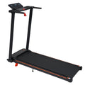 Treadmill with 8% Incline, Portable Treadmills for Home with Handle, Foldable Treadmills with 265 Lbs Capacity, 3.0HP Treadmill with 4 Adjustable Support Feet