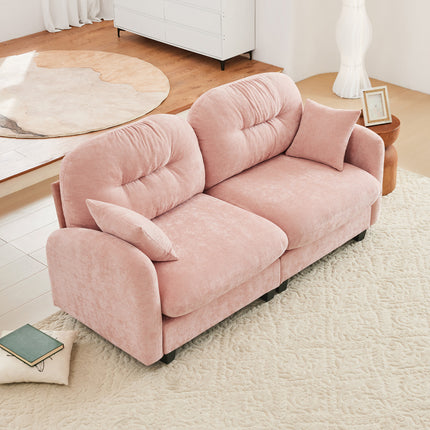 Loveseat Cloud Sectional Couches Chenille Fabric with High-Density Foam Easy Install Elegant