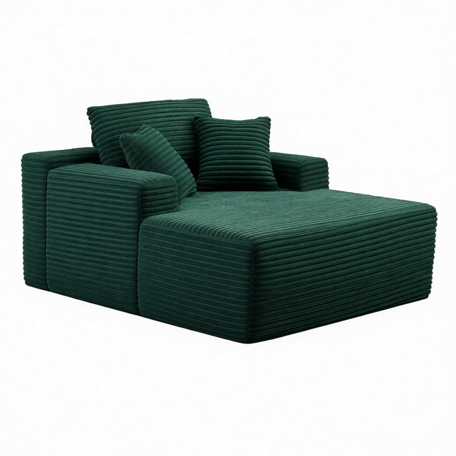 47'Extra-Large Corduroy Recliner Sofa, Upholstered Sofa Bed Indoor for Living Room