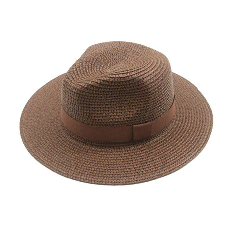 Fashionable And Simple Men's Sunscreen Straw Hat