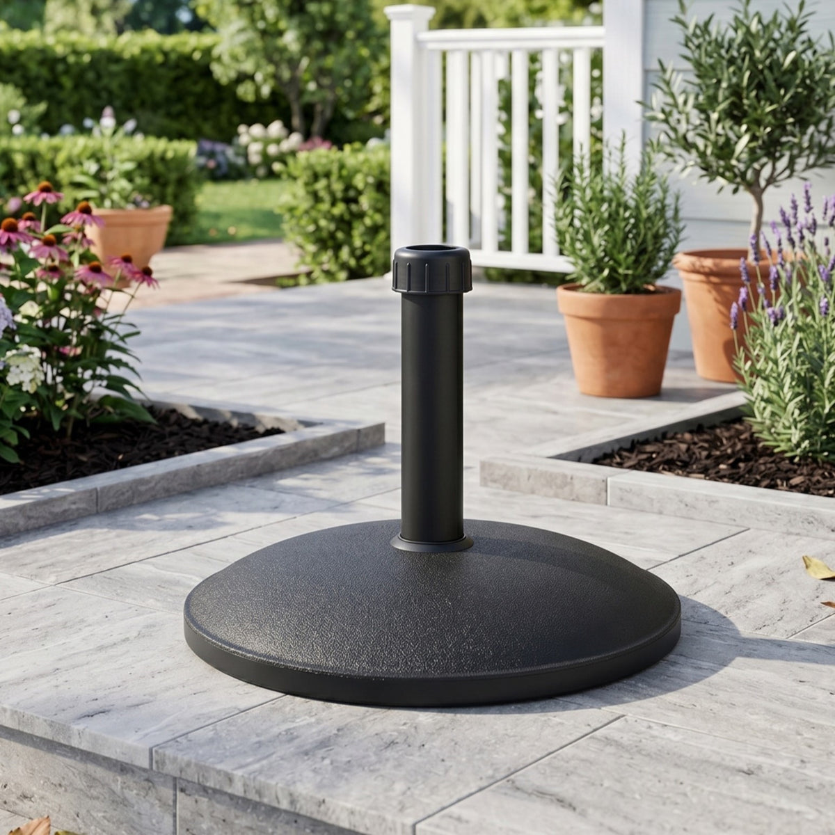 Ander Outdoor 35-pound Round Umbrella Base-Black