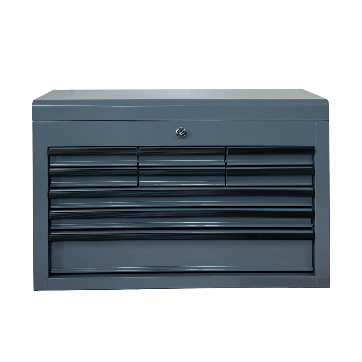 Heavy Duty Metal Tool Box, 24-inch, Portable Metal Tool Box with 9 Drawers, Small Tool Chest with EVA Liners, Ball Bearing Slide Drawers Locking & Powder Coated Finish, Multi-Function Tool Organizer