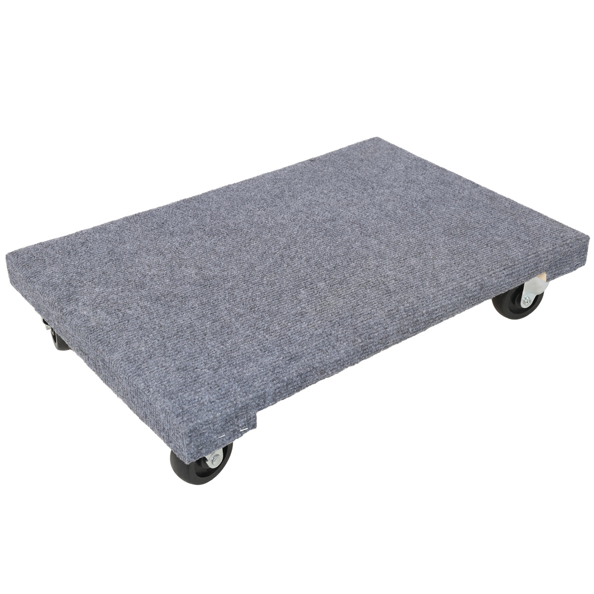 Heavy Duty Moving Dolly with Grey Carpet Surface, 24 in. x 16 in. 4pcs PP Swivel Casters, 1000 LBS Load Capacity Multi-Purpose Transport Cart for Furniture, Boxes & Heavy Goods