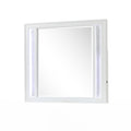 Abigale Modern Style Mirror for Dresser Top made with wood frame and LED in White (Includes Only Mirror)