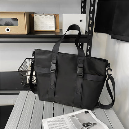 Ins Cool Handbags Large Capacity Waterproof Shoulder Bag Men And Women Fashion Business Travel Crossbody Bags - Eloy Royal