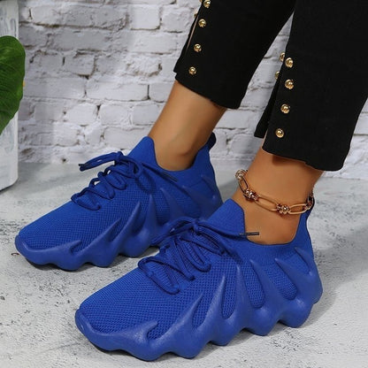 Octopus Knitted Rubber Sole Sneaker Female Male Plus Size Soft Sole Shoes - Eloy Royal