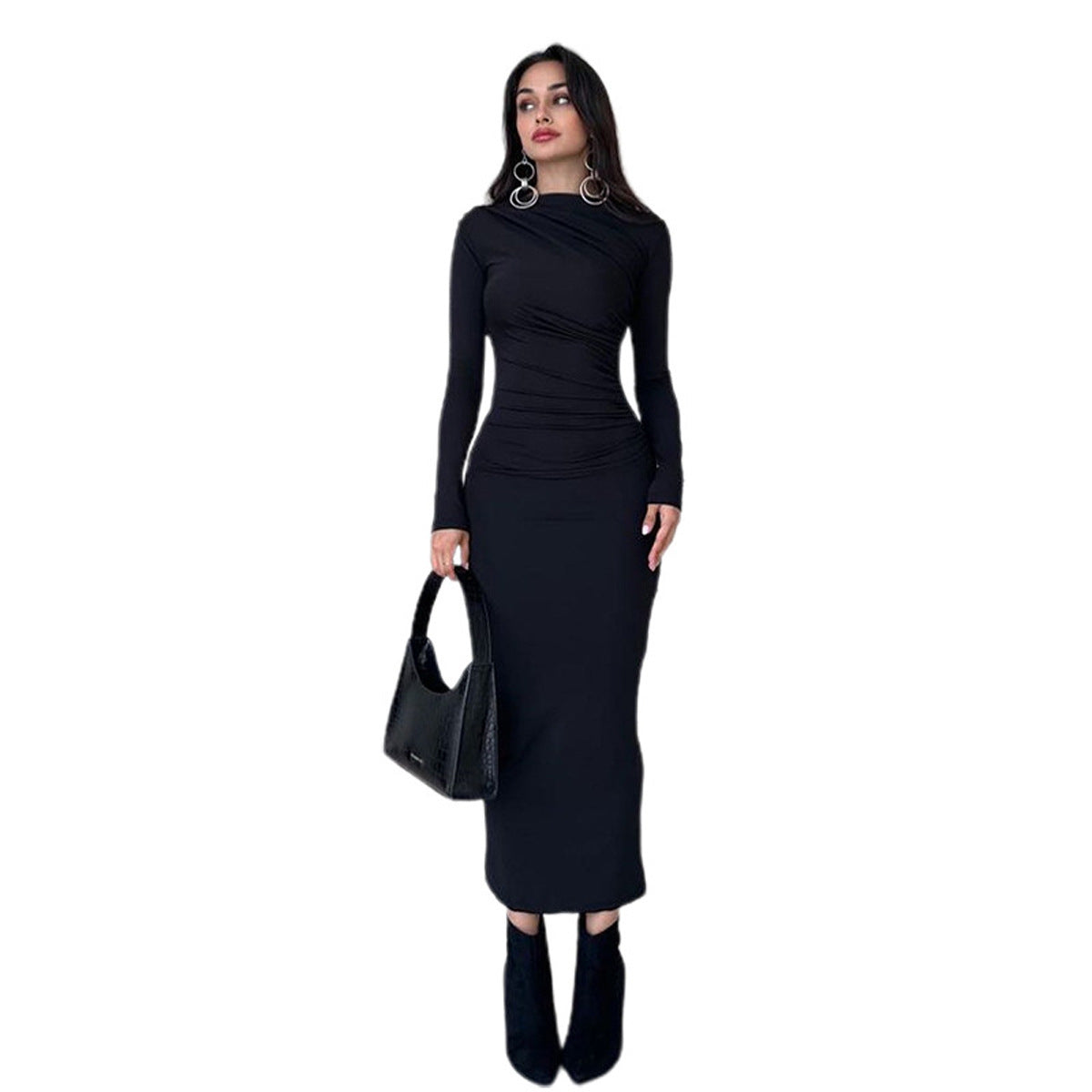 Slim Fit High Class Elegant Long Sheath Dress Women