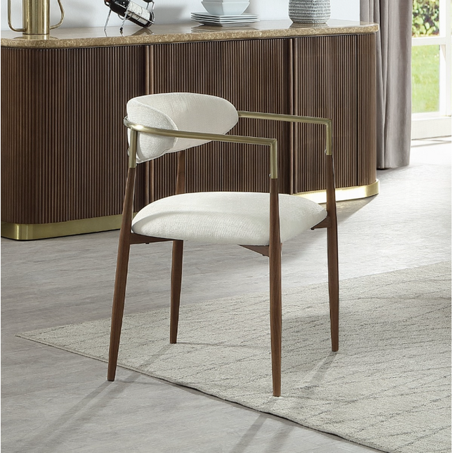 Clayten Brown Oak Arm Chair (Set of 2)