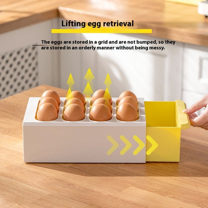 Household Kitchen Drawer-styled Fresh-keeping Egg Storage Box - Eloy Royal