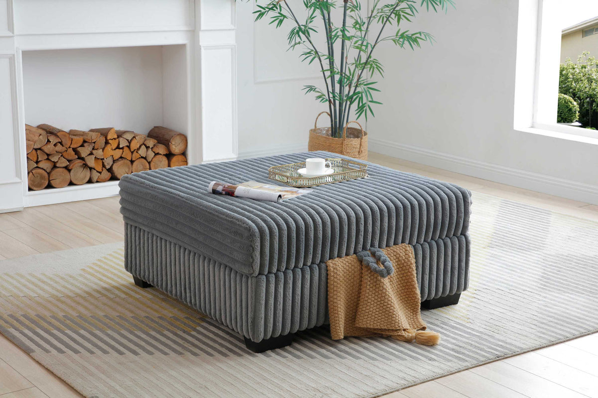Teddy G00180-O Ottoman  GRAY