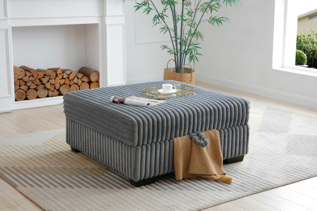 Teddy G00180-O Ottoman  GRAY