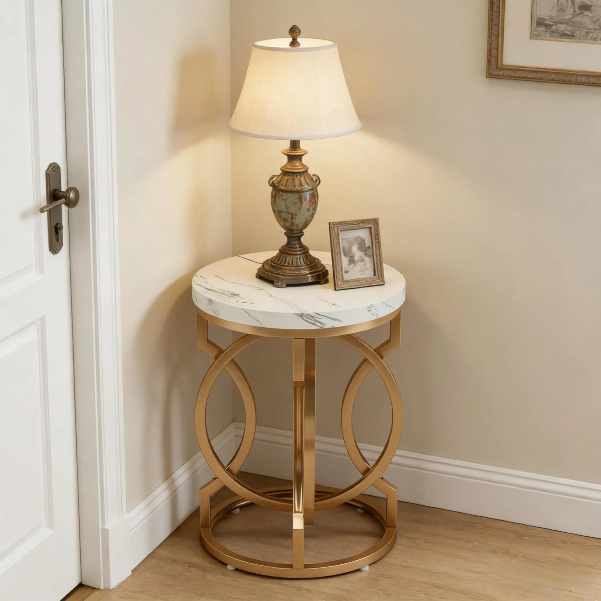 Small Couch Table,Round Bedside Table,End Table - Eloy Royal