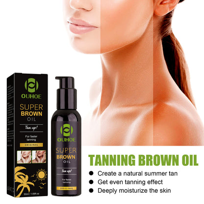 Summer Seaside Sun-aid Dark Brown Bronze Body Self-tanning Oil Moisturizing Skin Moisturizing