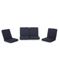 CAROLINA CLUB CHAIR CUSHION SET, BACK CUSHION AND SEAT CUSHION, NAVY, SET OF 4 (63513.00 CUSHION SET)