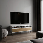 TV Stand, 2 Doors, 3 Shelves, 5 Legs