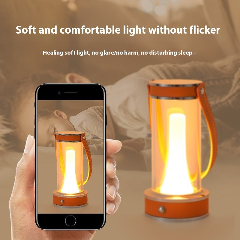 Creative Rechargeable Atmosphere Camping Leather Portable Table Lamp - Eloy Royal