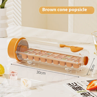 PP Material Household Ice Tray Rotating Dustproof Cover Mold