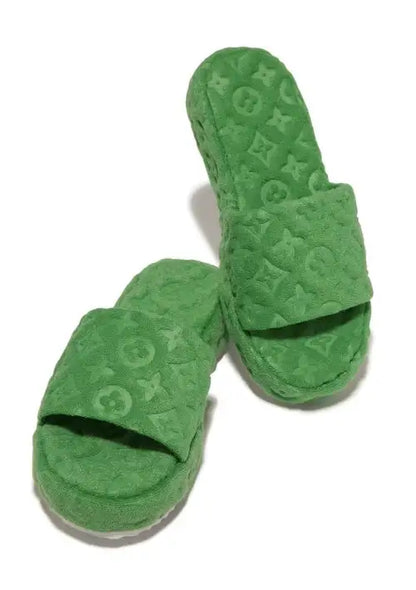 LV Design Fur Slippers - Eloy Royal