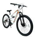 A2670 26 Inch Mountain Bike with 21-Speeds & Full Suspension Steel Frame, Alloy Rims, Disc Brakes For All Terrains, Men & Women, Multiple Colors