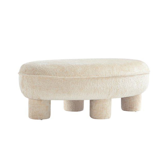 Accent Ottoman in Cream