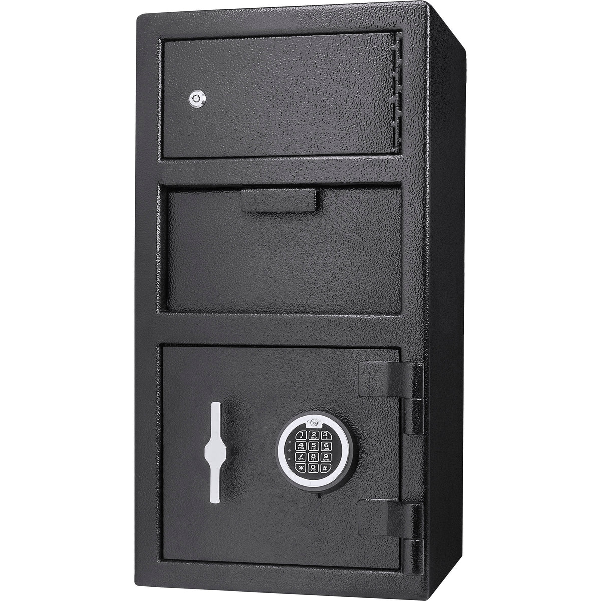 Steel Digital Keypad Large Locker Depository Safe in Black, 14 x 14 x 27.25 inches