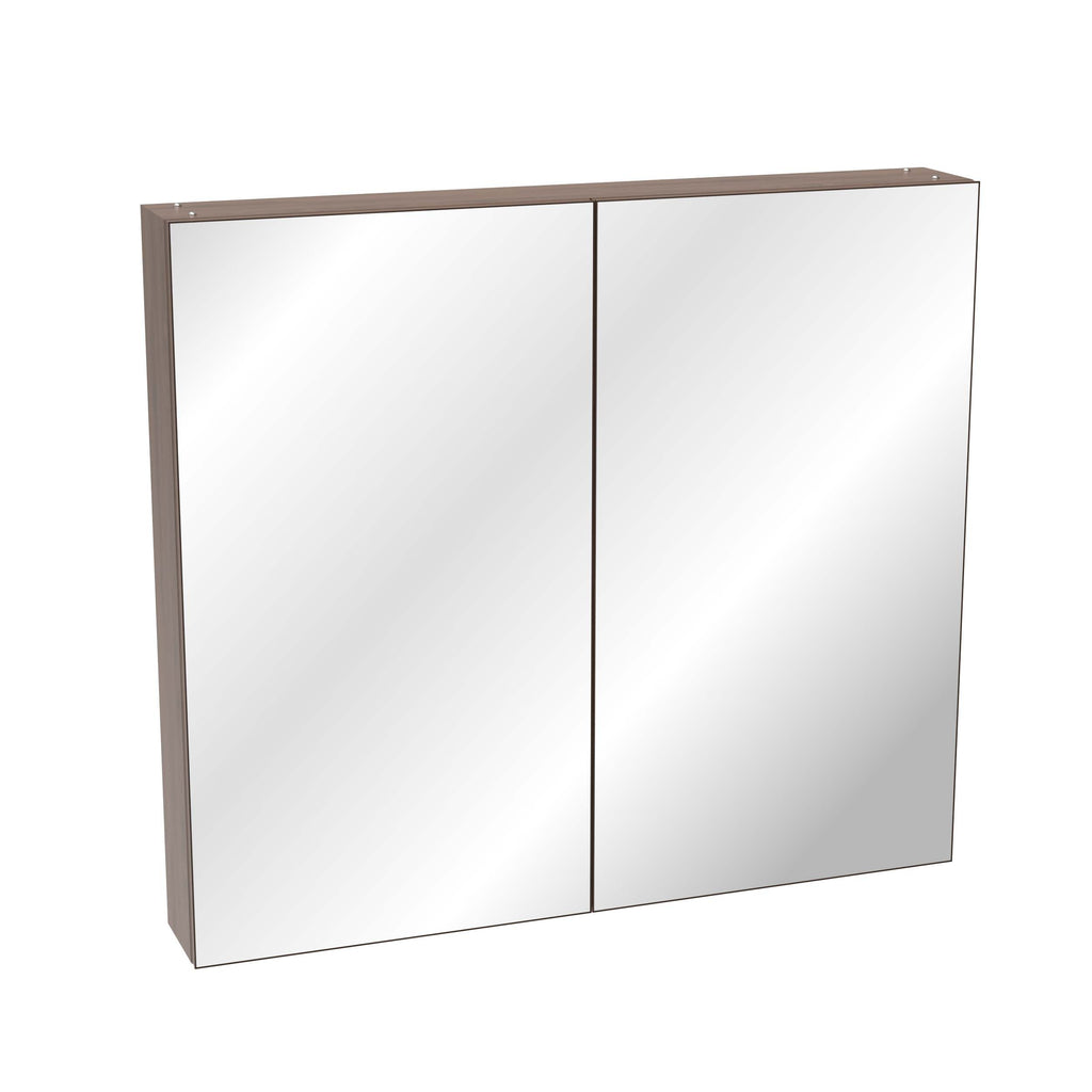 32*28Medicine Cabinet with Mirror for Bathroom, Wall Mounted Bathroom Mirror with Storage, Adjustable Shelves, Aluminum Framework, Surface Mount Yellow+Coral