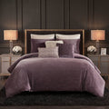 8-Piece Queen Comforter Set,Mauve