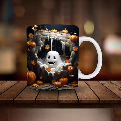 Halloween Pumpkin Ceramic Coffee Mug