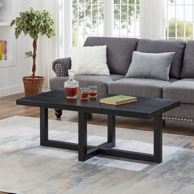 Luno Contemporary Coffee Table, Black