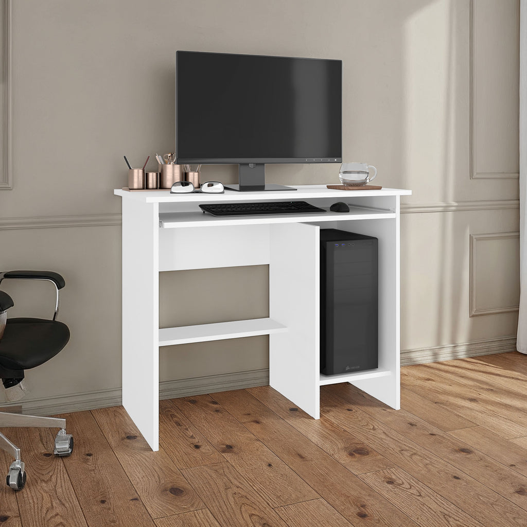 Hartland Desk for Home Office and Study Use, Rectangular Work Desk with Spacious Work Top