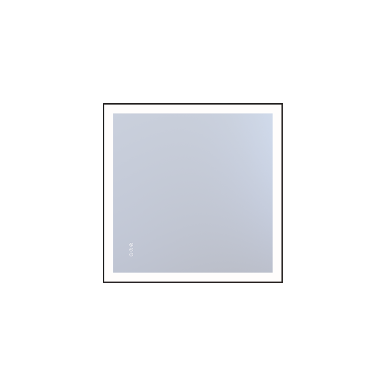 36*36in LED Mirror with Defogger & Dimmable, 3-Color Temperature (3000/4000/6000K), Closed Corner Frame, ETL Listed.