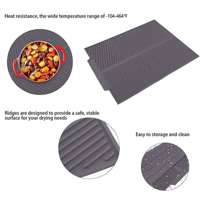 Big Silicone Dish Drying Mat - Eloy Royal