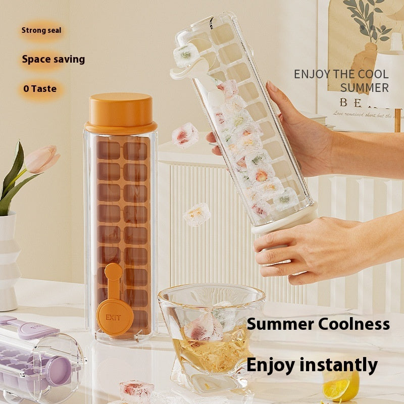 PP Material Household Ice Tray Rotating Dustproof Cover Mold