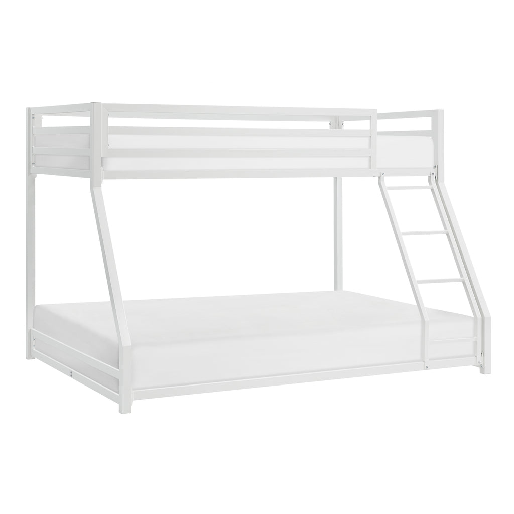 Bed Full Twin Twin/Full Bunk Youth White