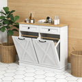 Bathroom Storage Cabinet,Tilt Out Laundry Hamper Cabinet