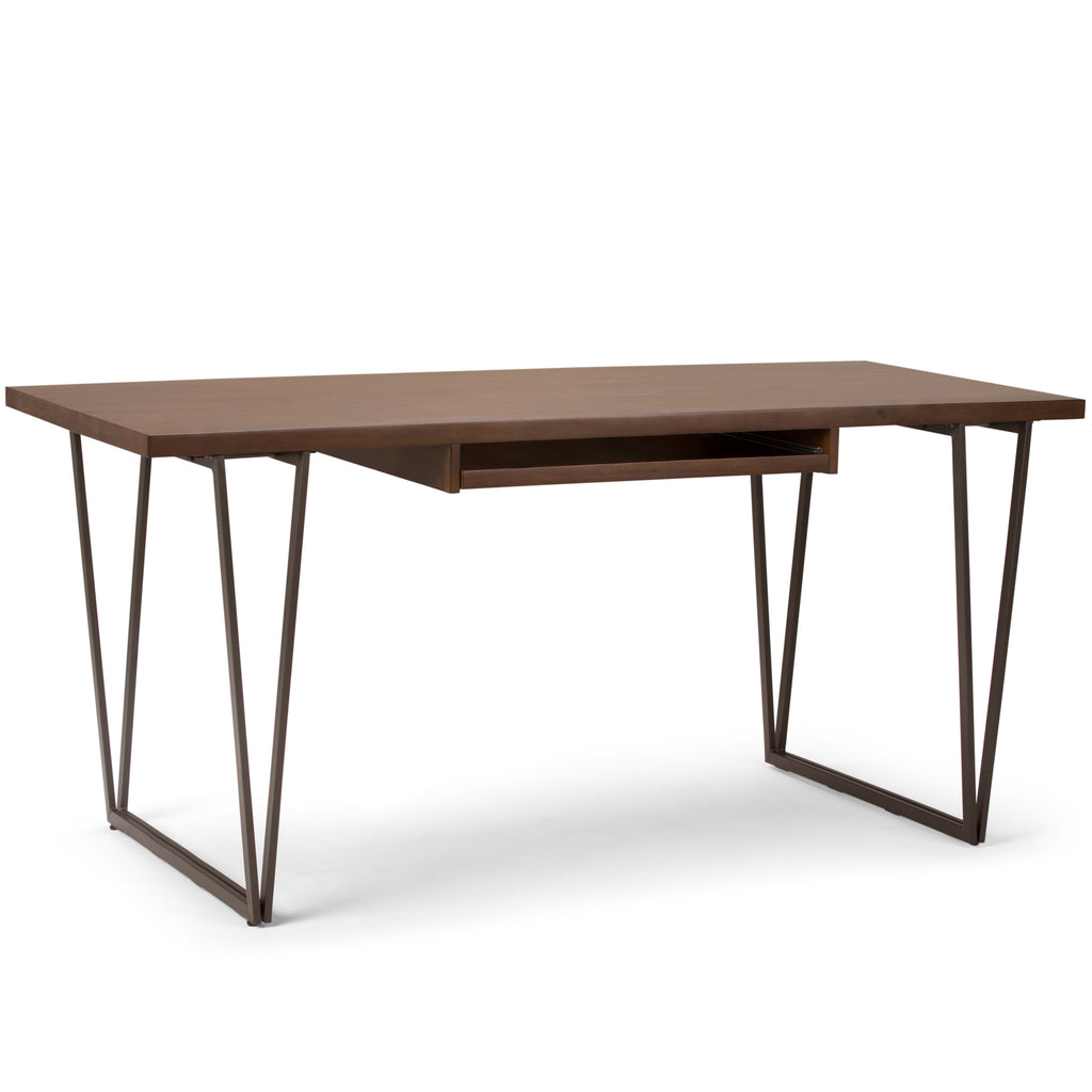 Alto SOLID WOOD Desk in Natural Aged Brown