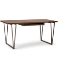 Alto SOLID WOOD Desk in Natural Aged Brown